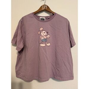 Womans Plus size Mickey Mouse crop top shirt size 1X
